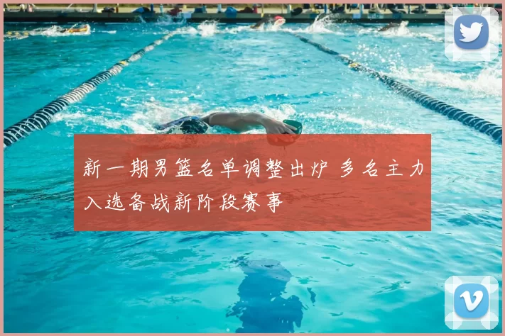 新一期男篮名单调整出炉 多名主力入选备战新阶段赛事